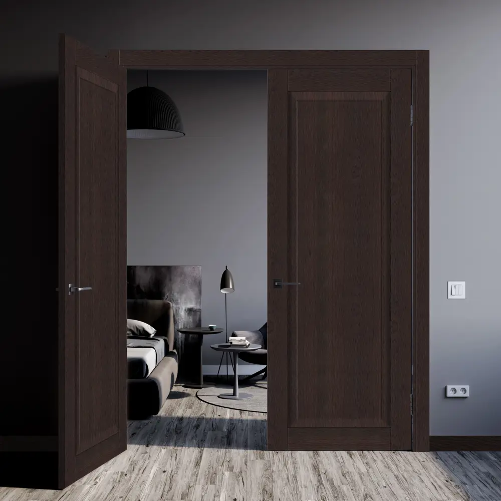 Дверь межкомнатная глухая Пьемонт 90x200 см CPL цвет дуб оверленд с замком и петлями 82736441 STLM-2147632 МАРИО РИОЛИ  - Вид №6