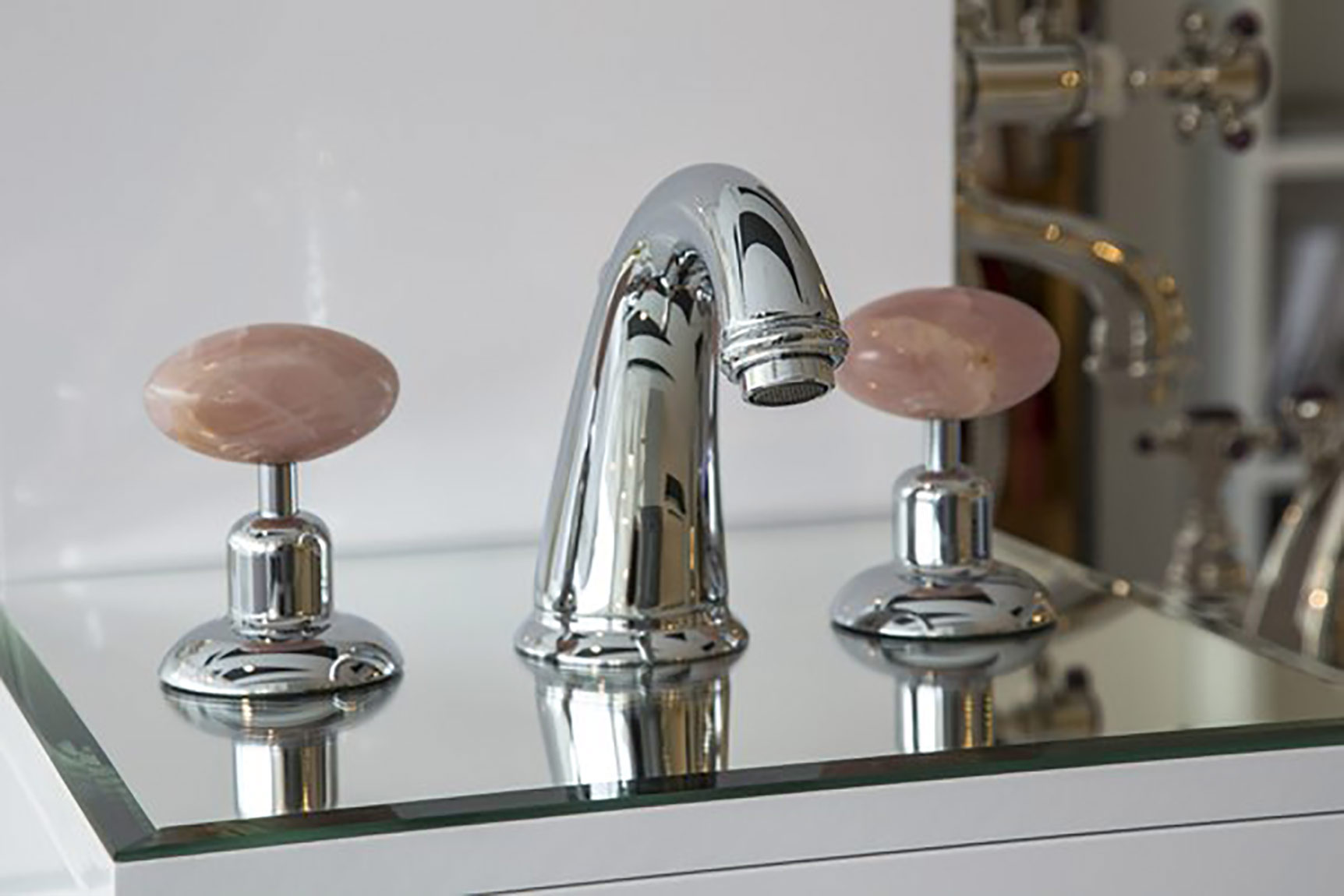 2112 ** 09C Встроенный запорный кран 1/2 ” Nicolazzi Series Cristallo di Rocca  - Вид №3