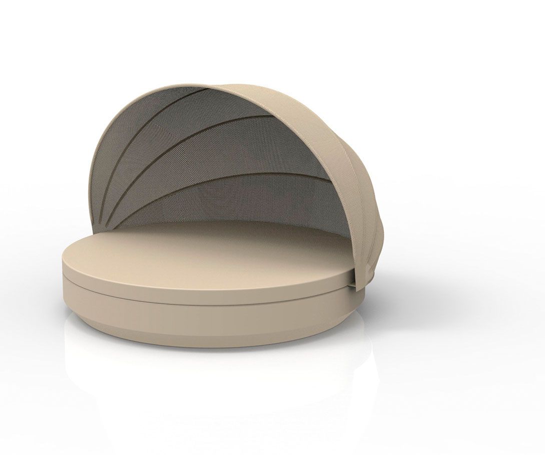 049594 Кровать ø210x40 cо складным навесом Vondom Vela - Вид №1