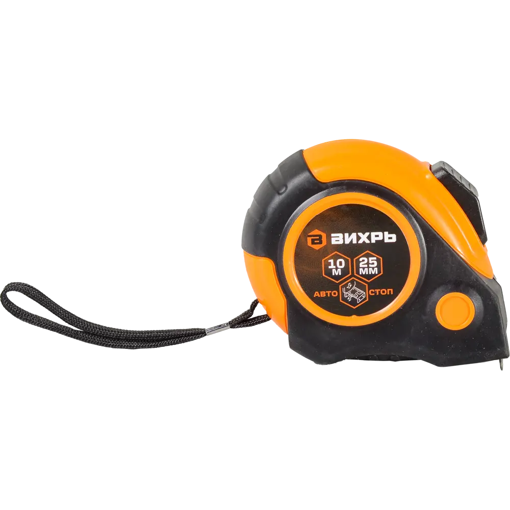 Рулетка измерительная Вихрь с автостопом 10 метров 89415107 STLM-1570089