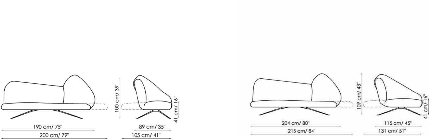 Bonaldo Мягкая кушетка из ткани sun-id-1363274 - Вид №4