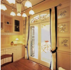 CARMINATI SERRAMENTI Подъемно-сдвижная выдвижная французская дверь из красного дерева Euro 68