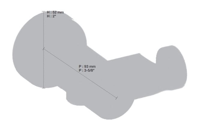 Держатель для ручного душа с водоотводом BARIL RAC-9001-19 ARCH-00105896 - Вид №2