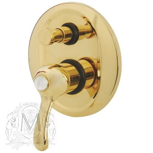 Смеситель MIGLIORE Lem Swarovski ML.LEM-1972.DO для ванны и душа с девиатором - золото