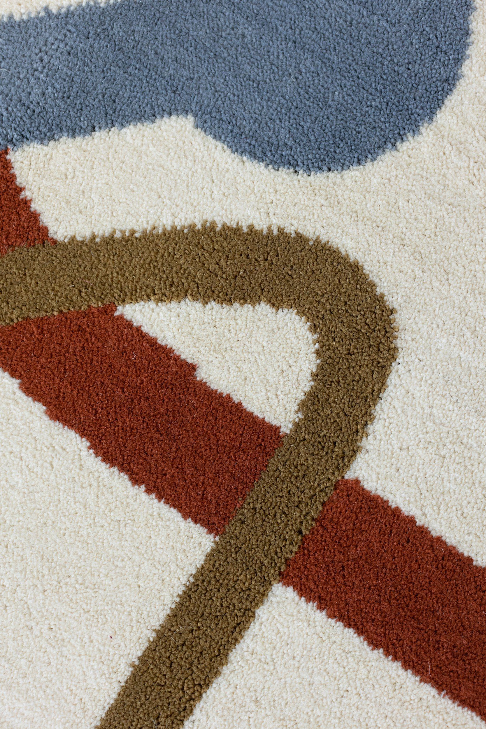 Прямоугольный ковер с рисунком из полипропилена Shishka Project CITY METRO ARCH-00136018 - Вид №5