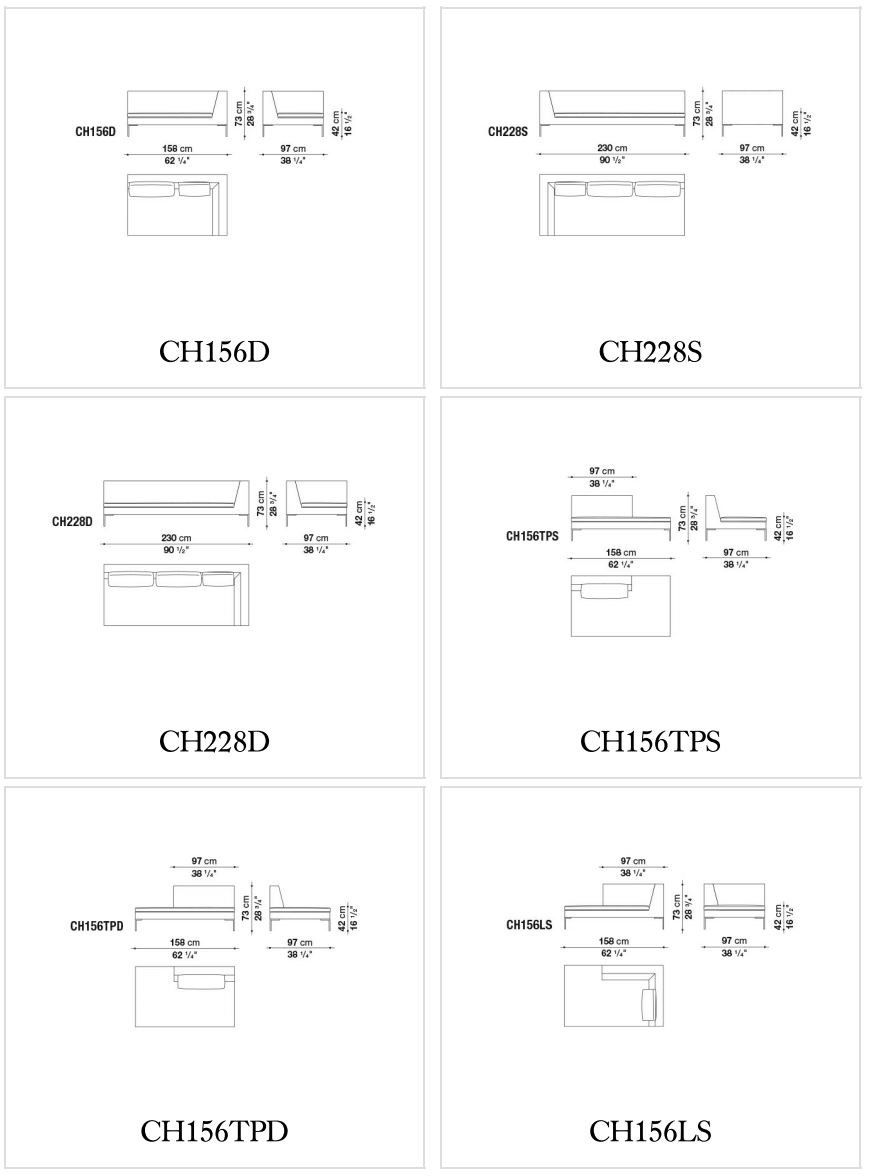 Секционный диван из ткани B&B Italia ARCH-00101767 - Вид №2