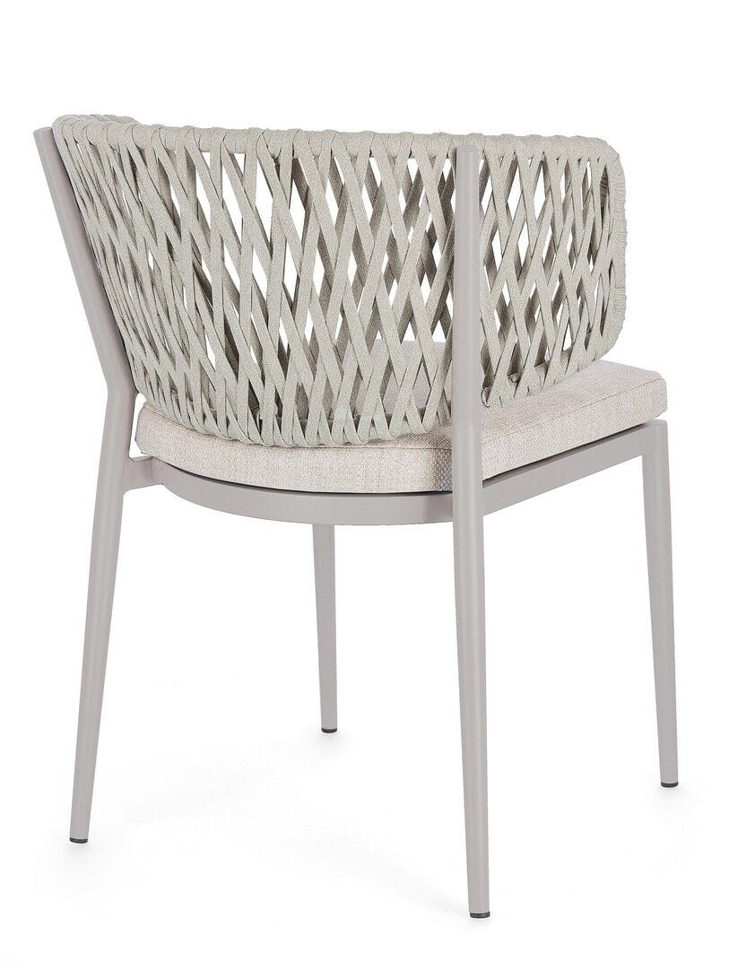 Штабелируемый садовый стул из веревки и алюминия BIZZOTTO NOELIA ARCH-00069312 - Вид №7