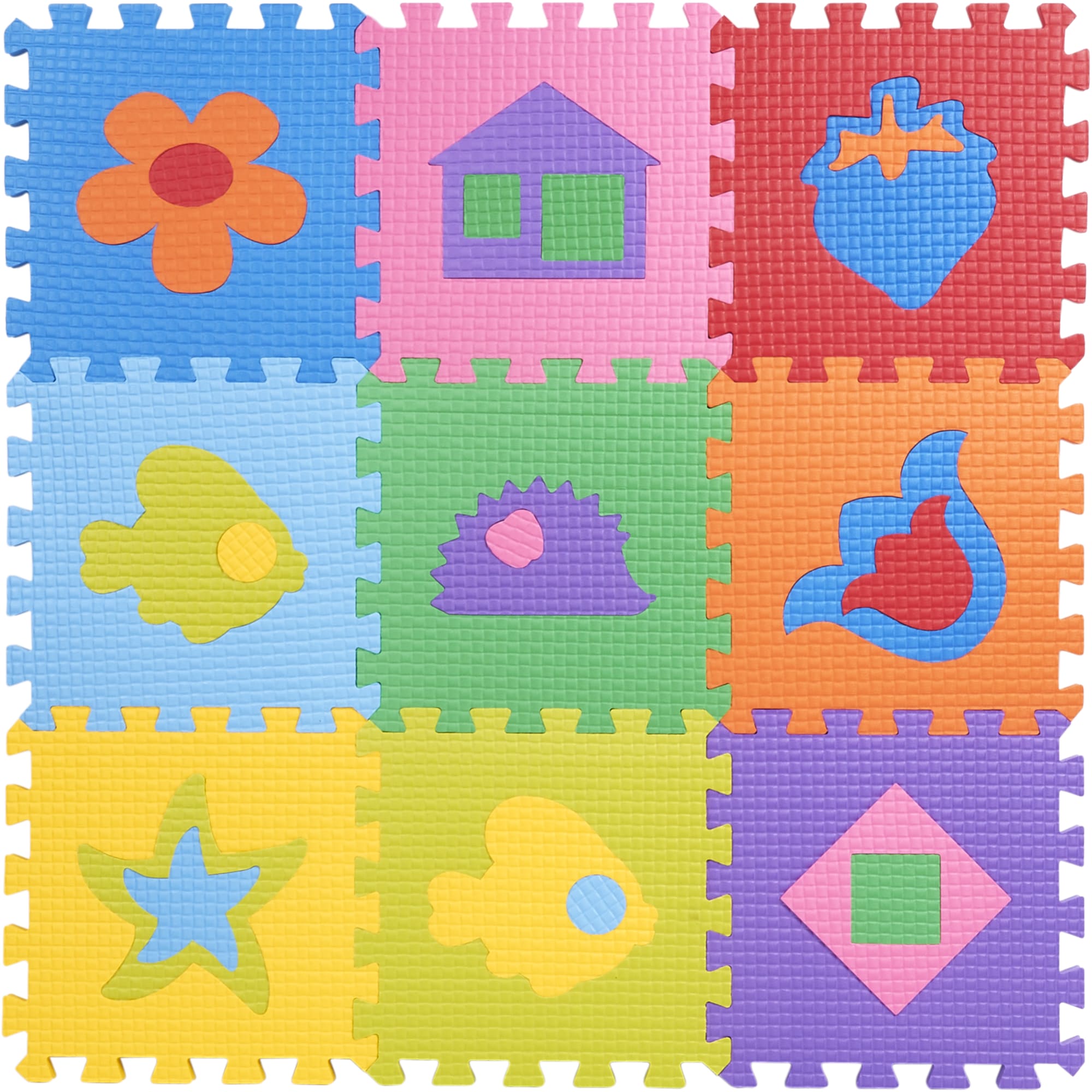 82411022 Пол мягкий «Радуга Картинки», ЭВА, 33x33 см Santreyd 