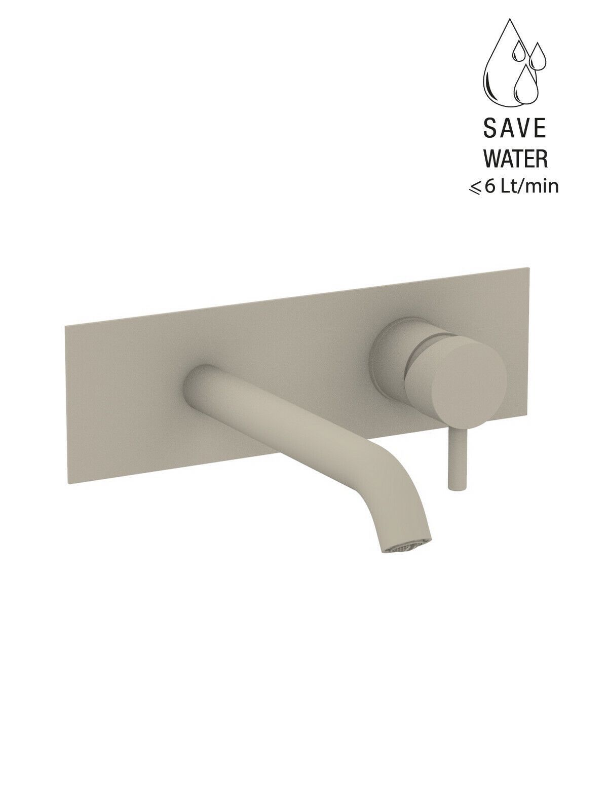 Настенный однорычажный смеситель для раковины с ограничителем расхода Rubinetterie Frattini Pepe XL ARCH-00076573 - Вид №47