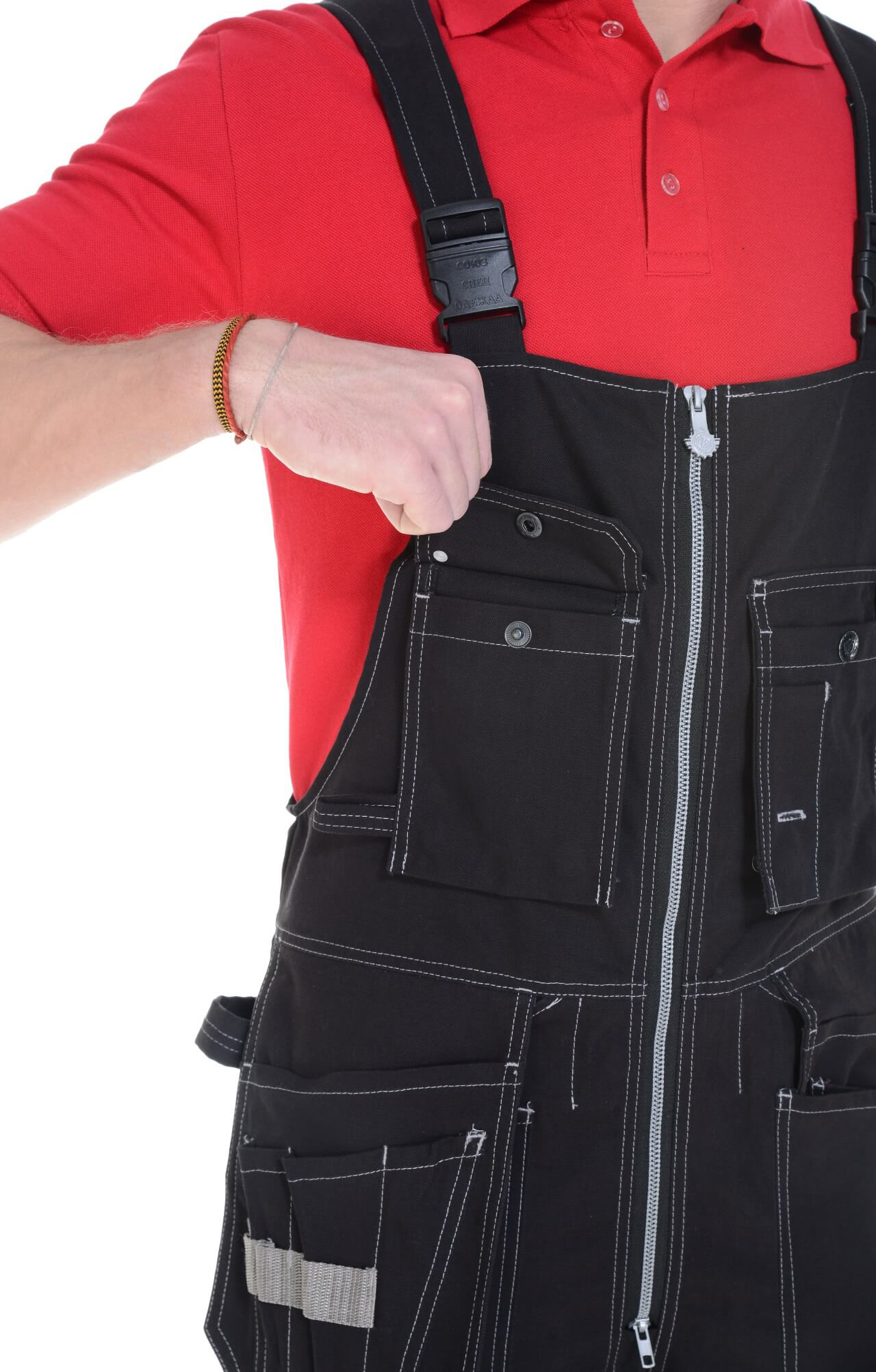 62307 Полукомбинезон  черный Union Space  Летняя спецодежда  размер 48-50/170-176  - Вид №6