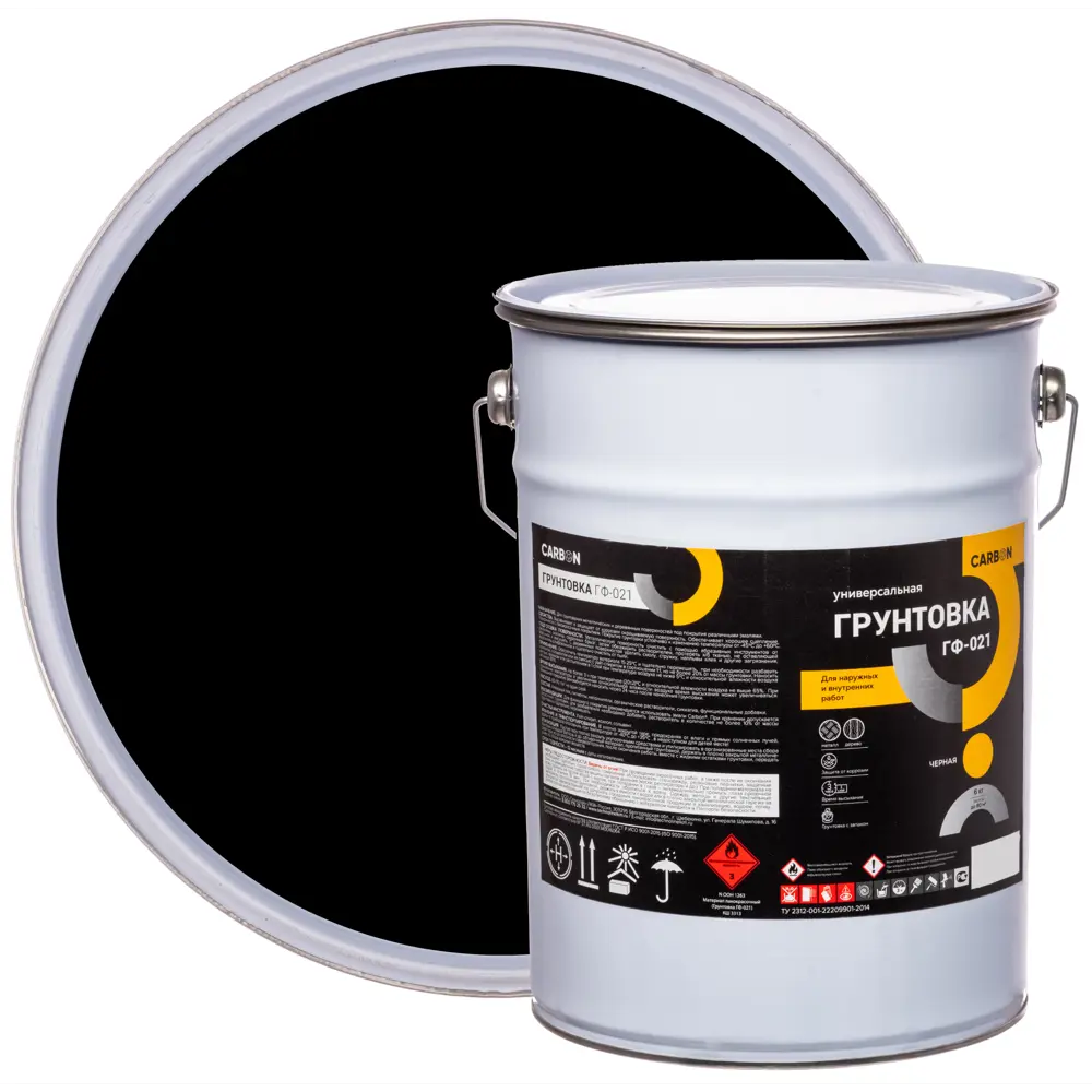 Грунтовка ГФ-021 Carbon черная 6 кг 82746301 STLM-2072002 