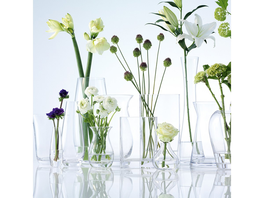 Ваза округлая прозрачная 17,5 см Flower LSA INTERNATIONAL - 253351 Прозрачный  - Вид №3