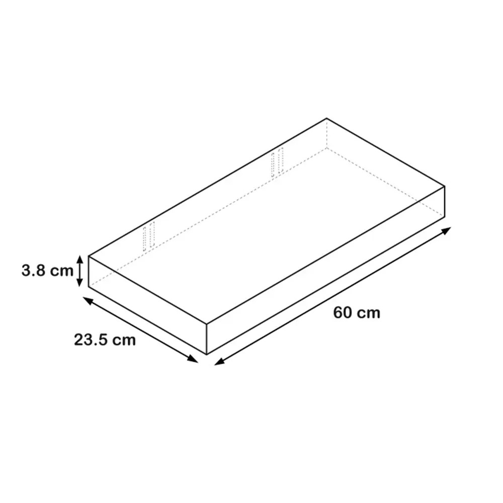 Полка мебельная прямая 60x23.5x3.8 см МДФ цвет розовый 81898808 STLM-2185253 SPACEO  - Вид №5