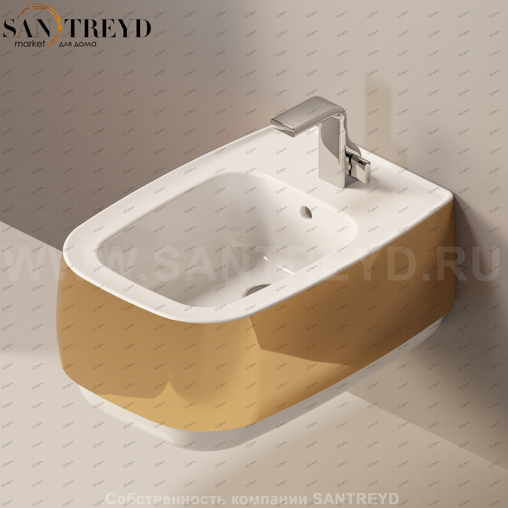 FG218GOLD Биде подвесное Flag Ceramica Flaminia