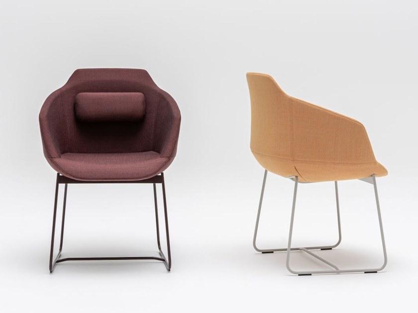 MDD Стул с обивкой из ткани с подлокотниками Ultra Ufp5 - Вид №2