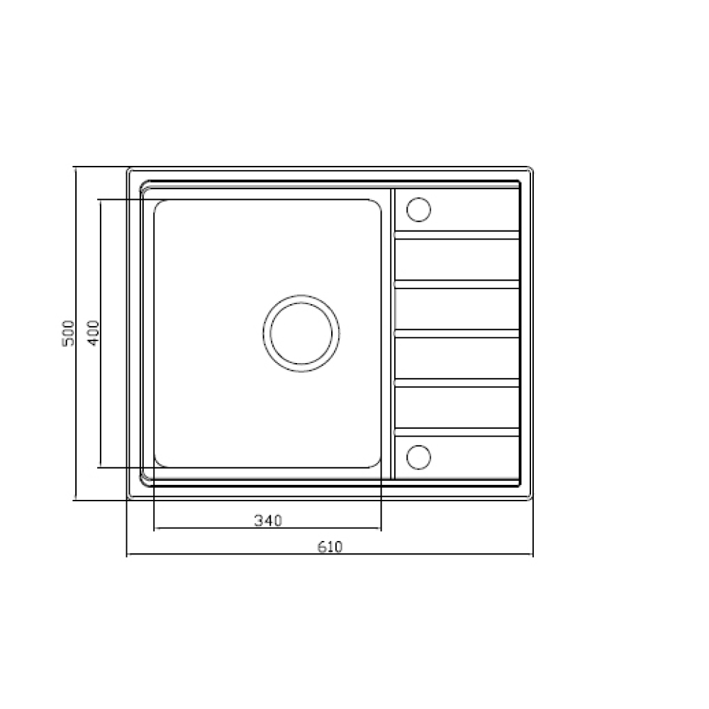 Кухонные мойки Eco Roma SMR-6150A.B SEAMAN  - Вид №3