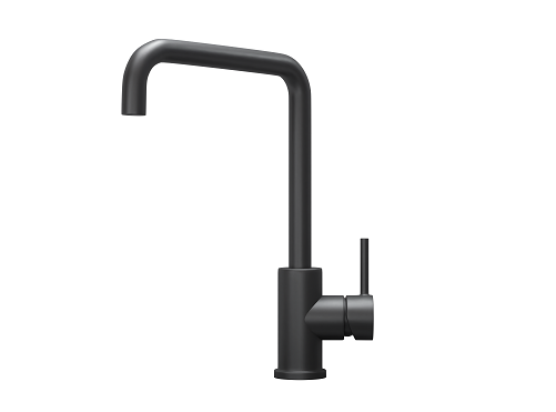 7110, ЧЕРНЫЙ МАТОВЫЙ, СМЕСИТЕЛЬ КУХОННЫЙ GRANULA Kitchen Space 7110-ST146 - Вид №1