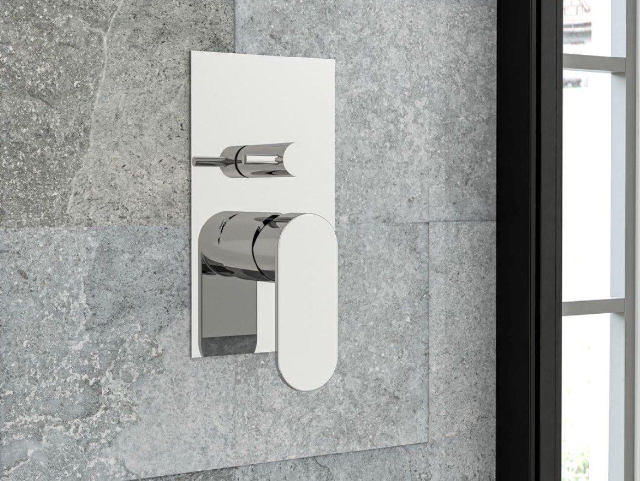 Однорычажный смеситель для душа с пластиной Ercos Versilia ARCH-00103825 - Вид №1