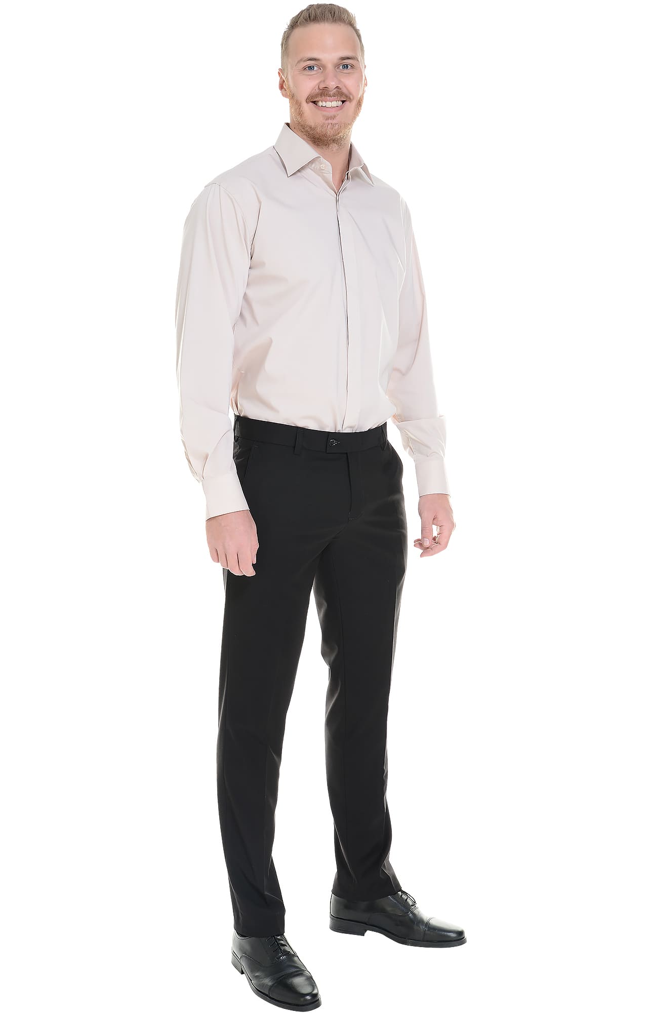 62440 Рубашка мужская  beige El-Risto  Корпоративная одежда  размер 41/170-176  - Вид №3