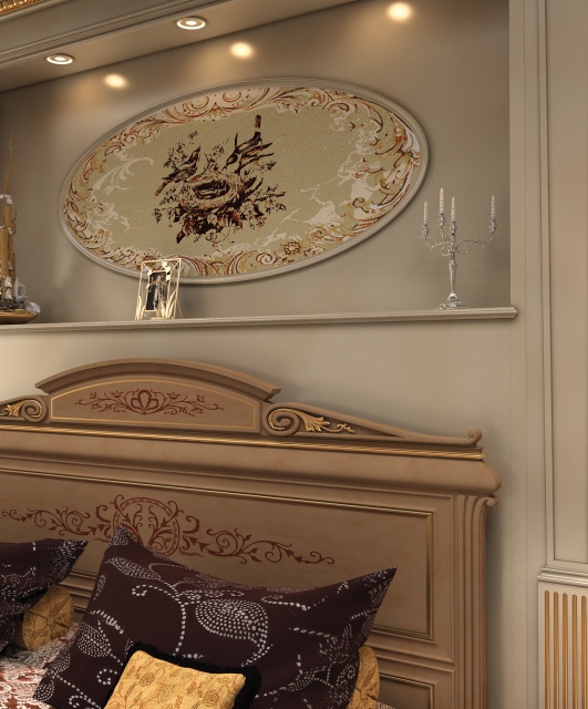 Regency7 Tifernoit Лакированные буазери серо-голубого цвета в стиле регентства Soggiorno  - Вид №3