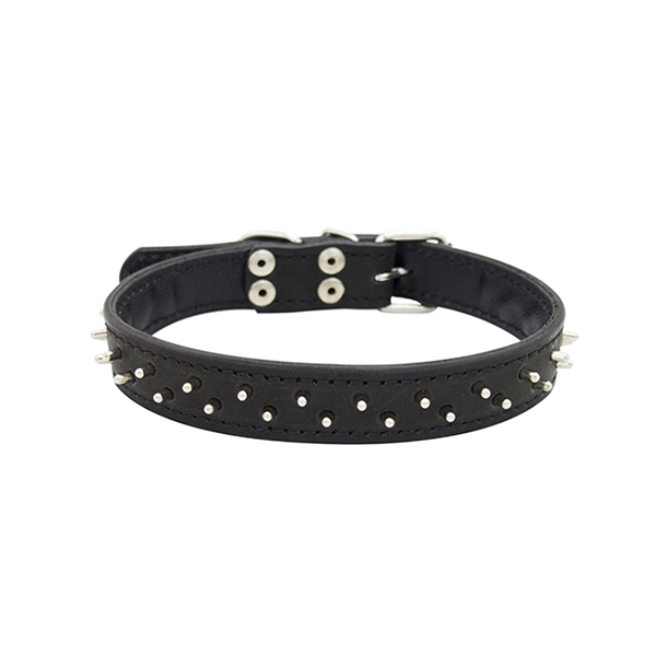 ПР0048186 Ошейник для собак Ёж 2сл 18мм 42см черный ZOOEXPRESS 