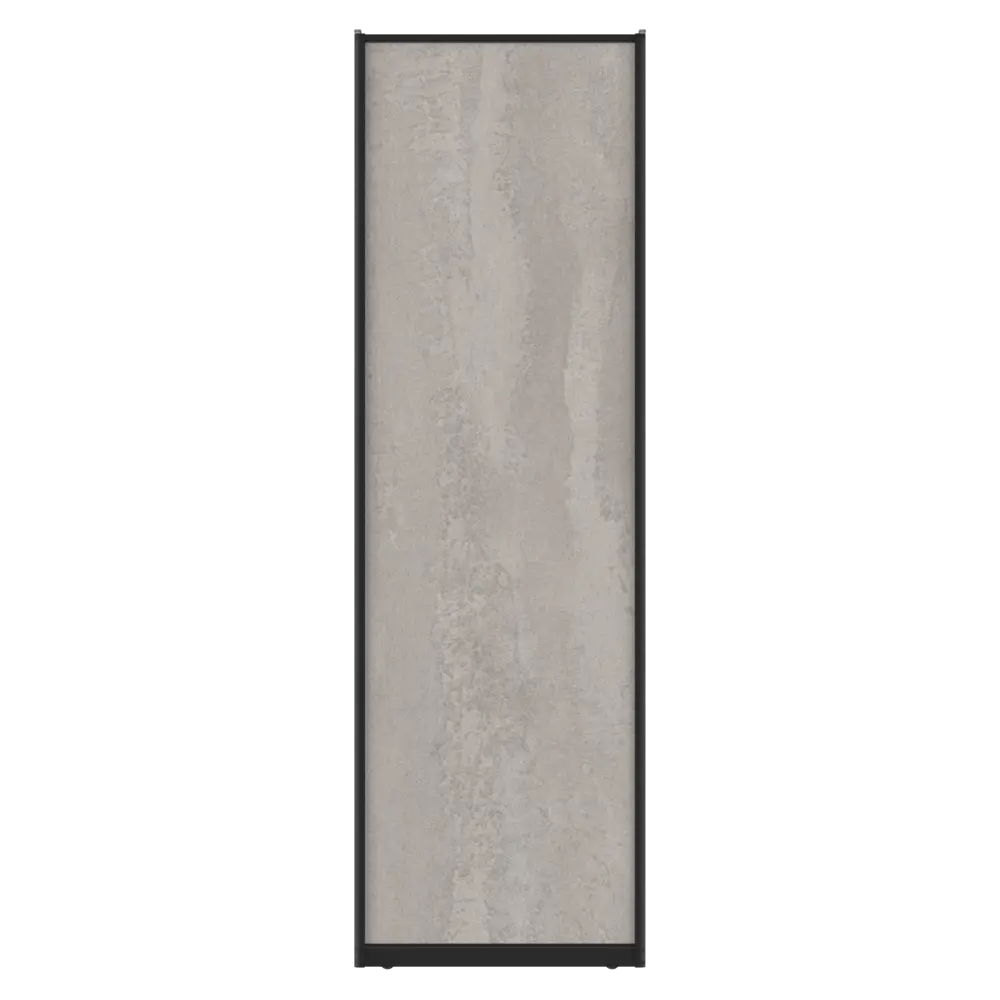 Дверь-купе KONSENSA 225.5x70.4 см МДФ цвет бетон профиль черный 89443987 STLM-2168913  - Вид №1