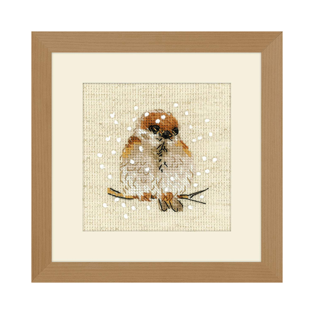 1680 Набор для вышивания Воробушек 10 х 10 см RIOLIS Сотвори Сама 