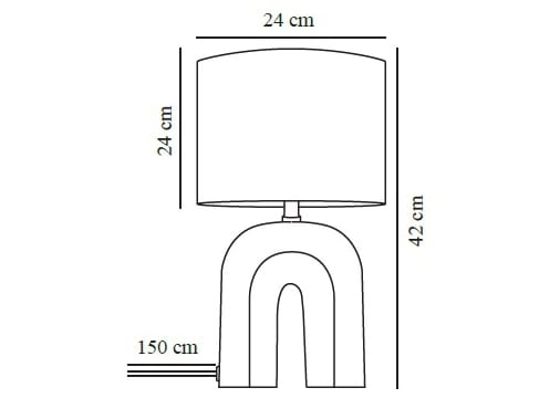 Керамическая настольная лампа Nordlux HAZE ARCH-00081557 - Вид №7