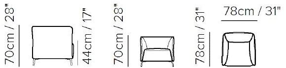 Natuzzi Кожаное кресло Club с подлокотниками sun-id-1431354 - Вид №2