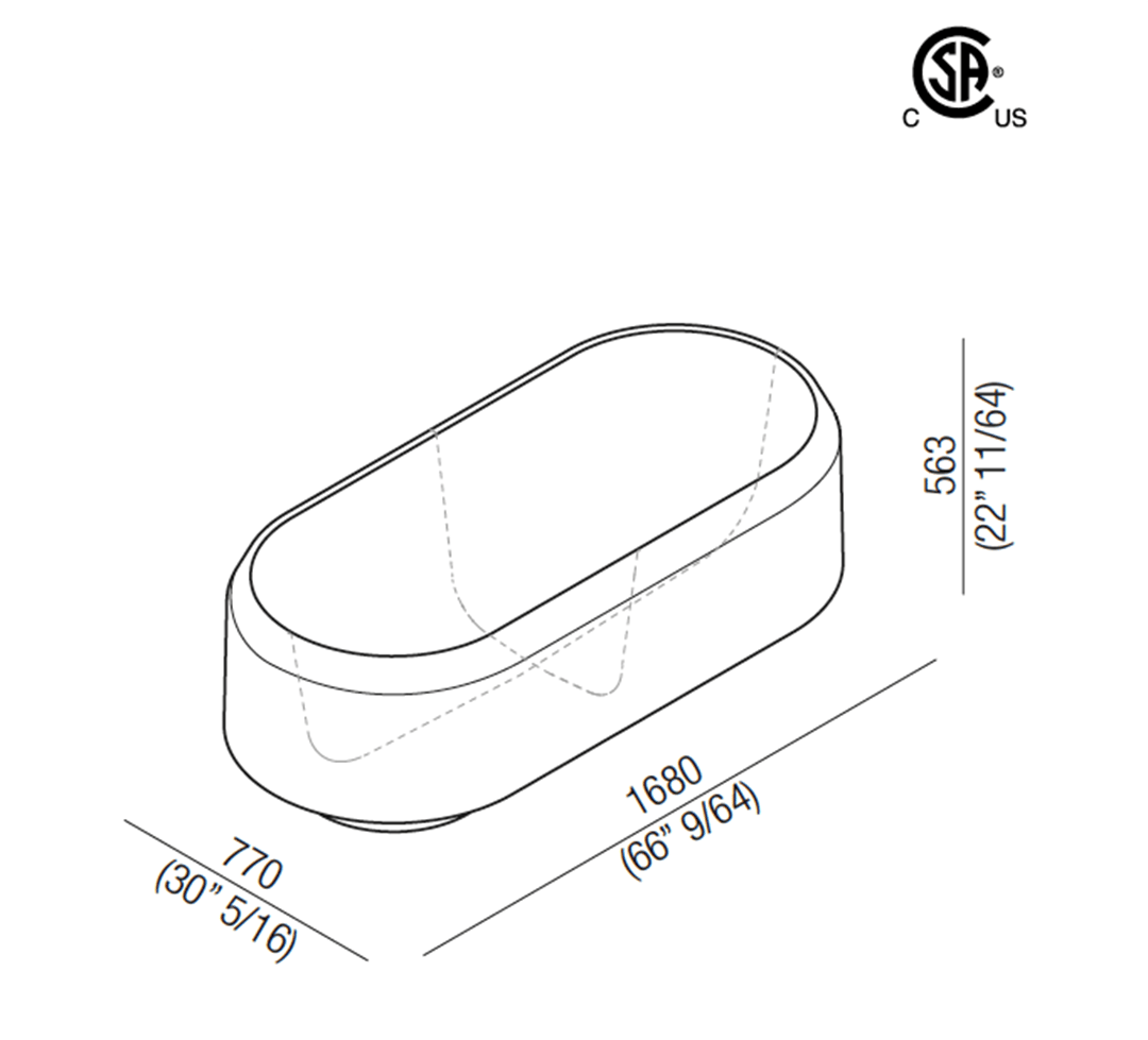 Ванна в центре комнаты в Cristalplant® Agape Lariana ARCH-00090362 - Вид №9
