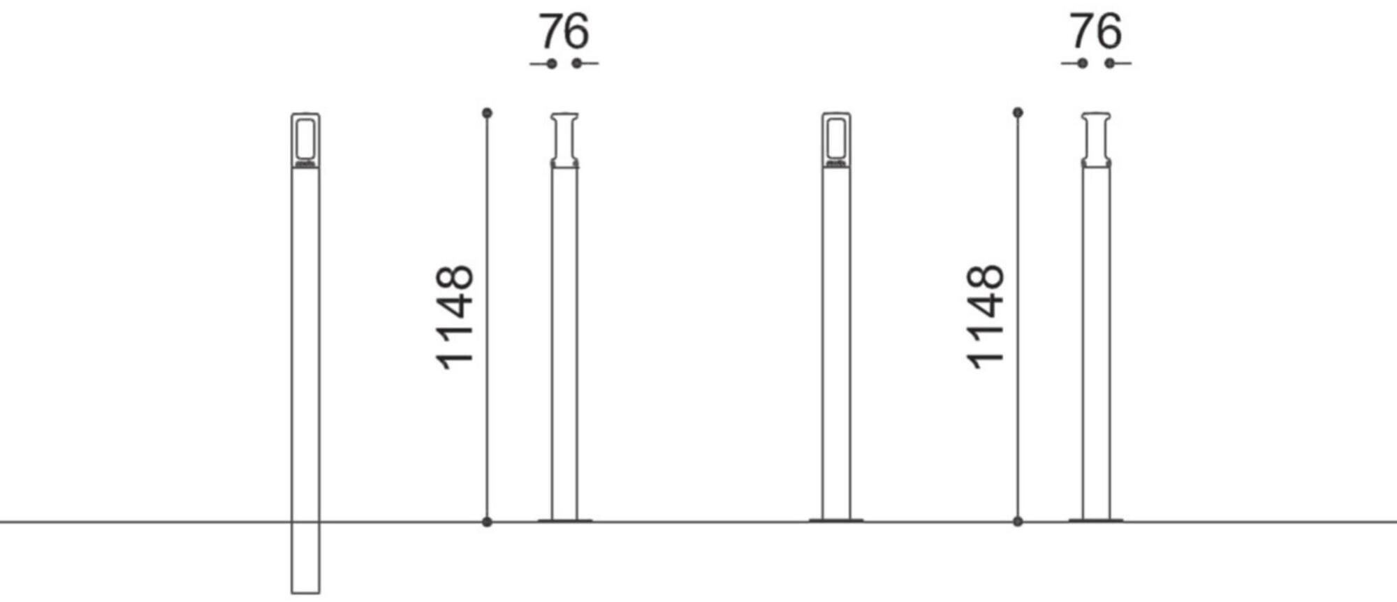 City Design Стационарная стальная стойка с основанием sun-id-1446826 - Вид №2