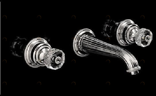 Devon&Devon Смеситель для ванны настенный на 3 отверстия King Exc-kn133m