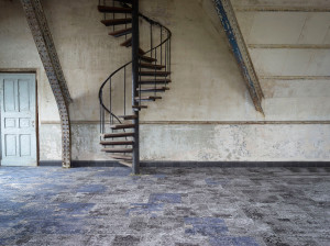 Однотонный ковер из синтетического волокна