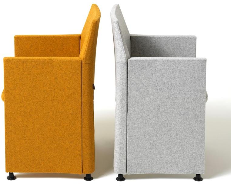 Diemme Стул для конференций из ткани с подлокотниками Origami sun-id-1347524 - Вид №7