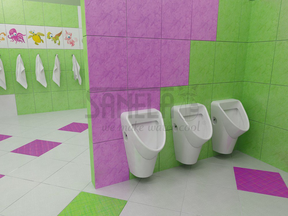 11317 Писсуар Livo с радарным устройством смыва, 6 В SANELA  - Вид №1