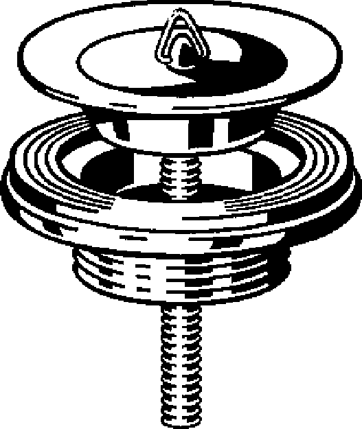 Канализационная арматура  Сифоны для умывальников и биде  Сифоны и выпуски для умывальников  Универсальные и донные клапаны VIEGA 129 286 2) Модель 5121 Santreyd  - Вид №1