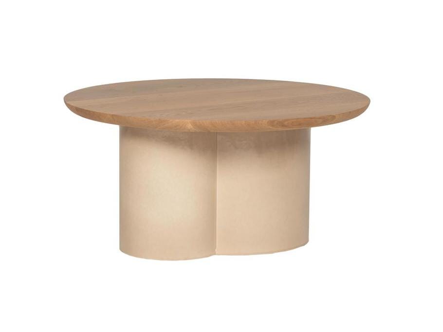 Керамический и деревянный низкий круглый журнальный столик Vincent sheppard Arvin ARCH-00014560