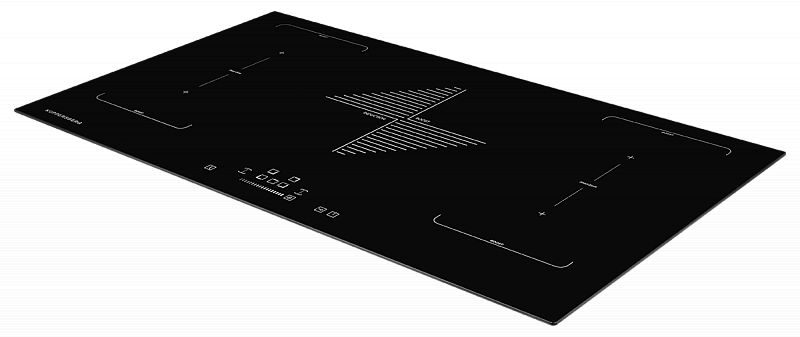 IMS 901 Индукционная варочная поверхность стеклокерамическая,ширина 90 см, 5 варочных зон, 2 зоны flexi/bridge электронное сенсорное управление + слайдер, 8 цифровых дисплев, 9 уровней мощности, таймер, режим booster, блокировка панели управления, защита Santreyd  - Вид №3
