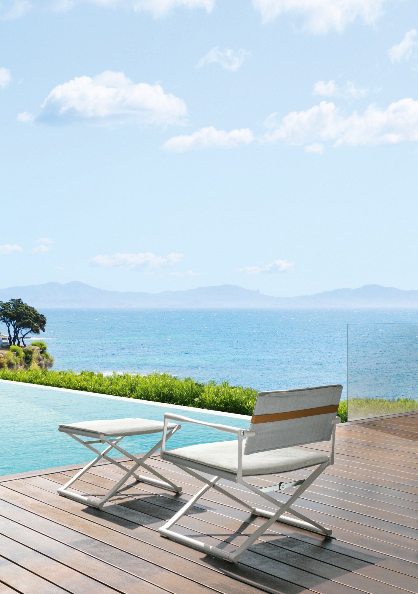 Алюминиевая складная садовая подставка для ног Talenti Riviera ARCH-00028895 - Вид №1