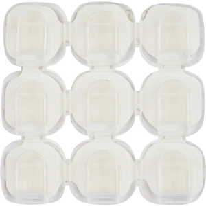 Клипсы для гирлянд прозрачные 15x15 мм 9 шт