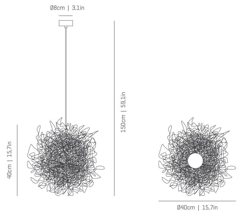 Светодиодный подвесной светильник из нержавеющей стали A-Emotional Light Pili ARCH-00009963 - Вид №9