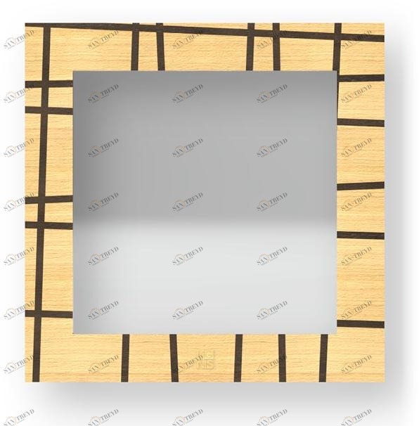 LIGNIS® Квадратное настенное зеркало в раме Dolcevita lines 12.035