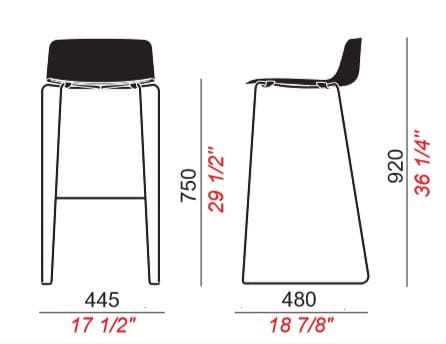 Полипропиленовый стул COLOS Vesper ARCH-00022340 - Вид №2