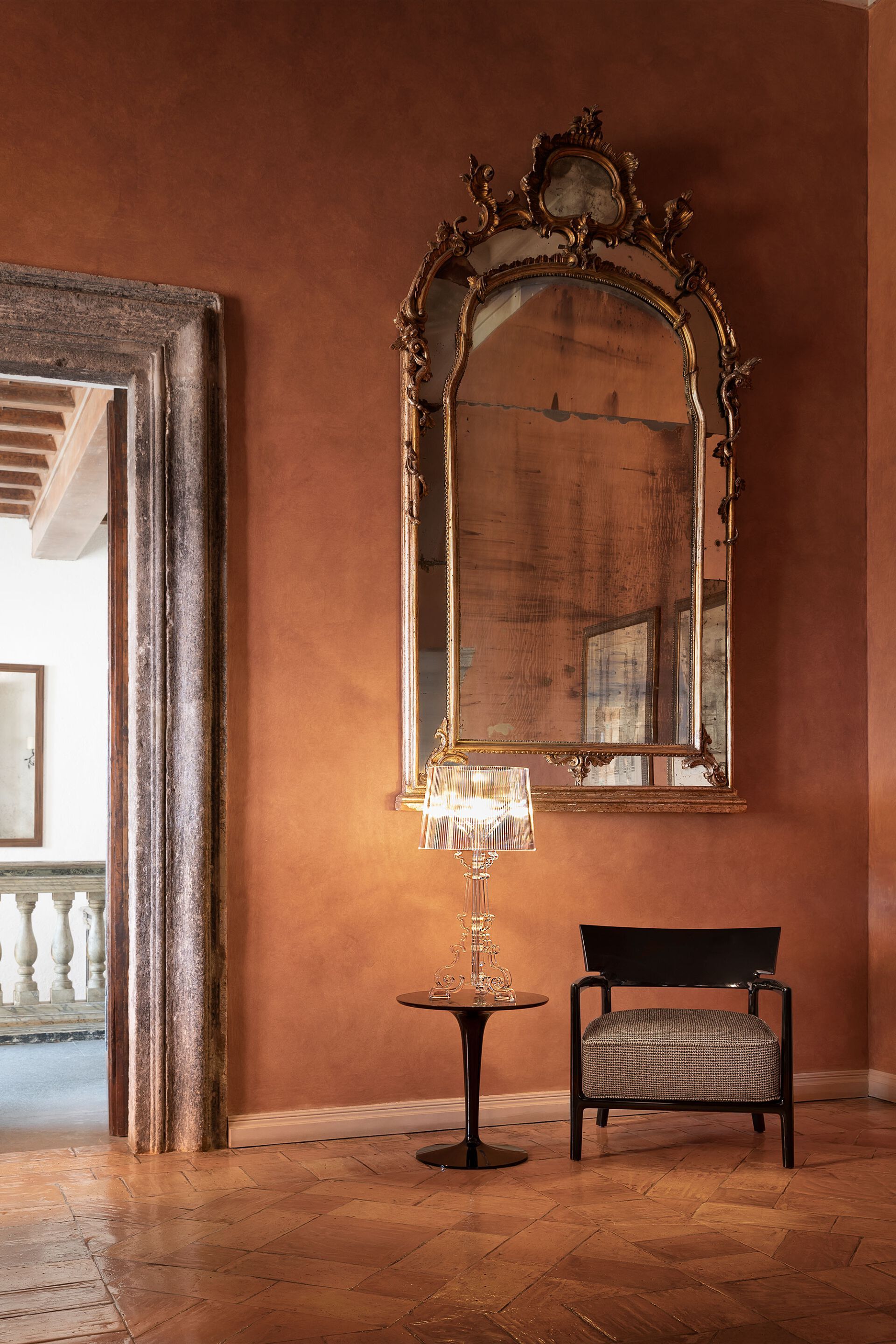 Поликарбонатная светодиодная настольная лампа с регулируемой яркостью Kartell BOURGIE ARCH-00127267 - Вид №38