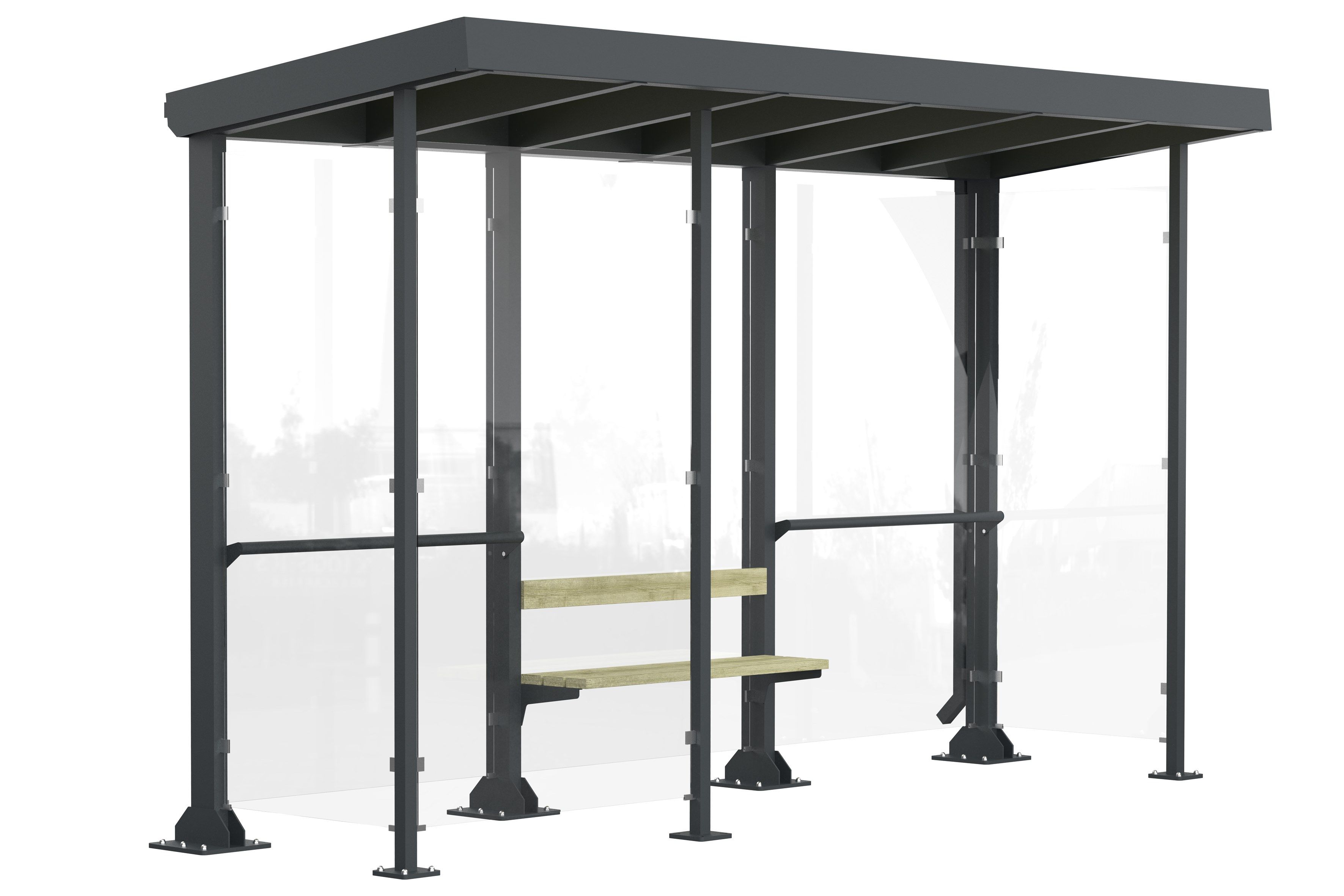 Поликарбонатный навес для автобусной остановки Lazzari ARCH-00113995 - Вид №1