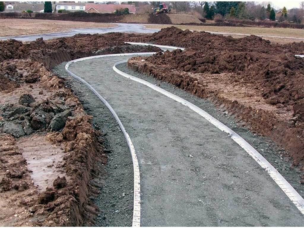 Металлический бордюр 1200*150*70*1,5 компл. ГеоПластБорд GPBST-20  - Вид №3