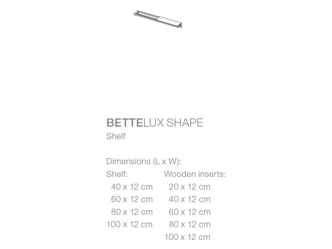Держатель для полотенец / полка для ванной комнаты Bette BetteLux Shape ARCH-00028013 - Вид №4