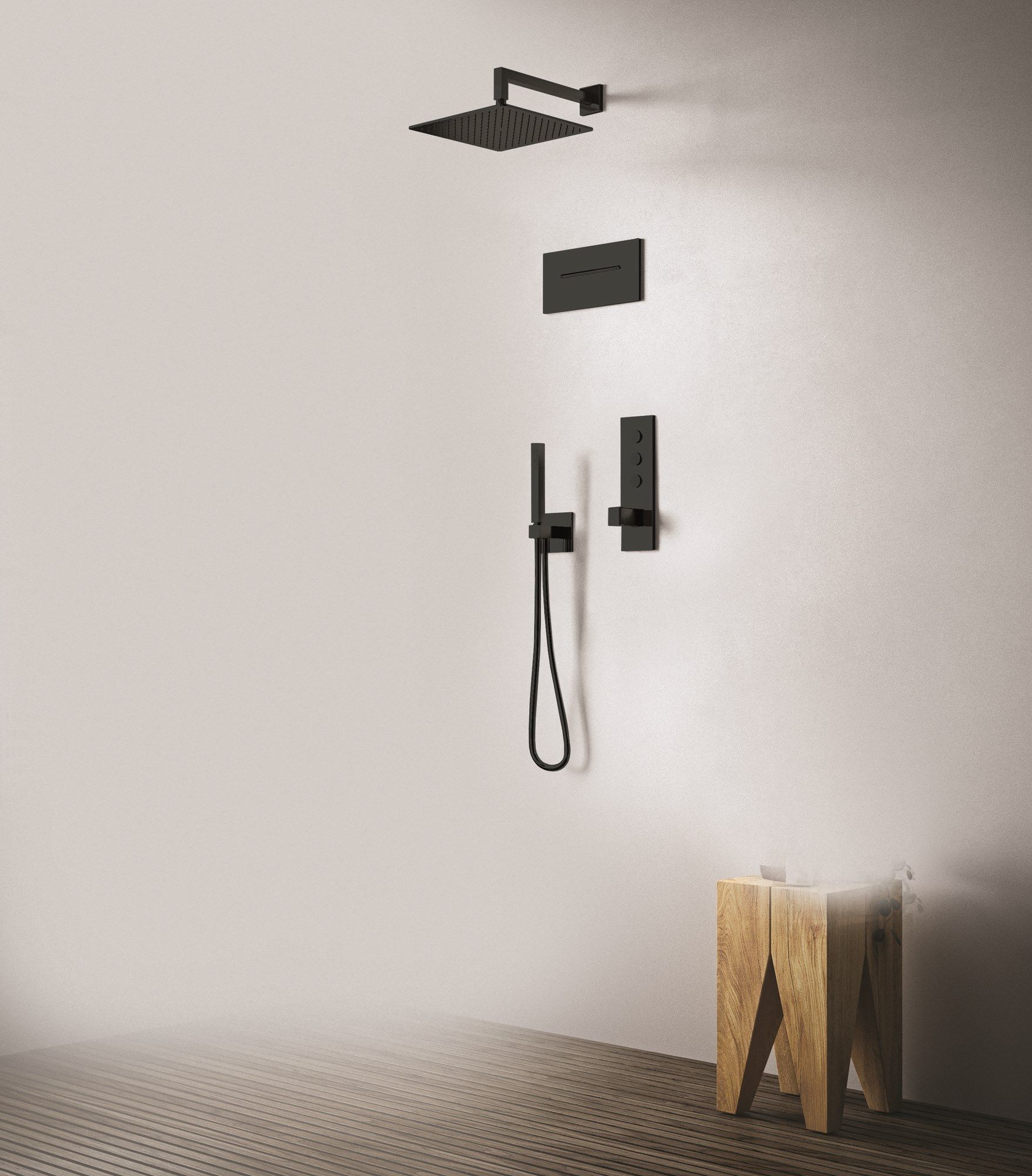 Потолочная квадратная душевая головка с системой защиты от накипи CRISTINA Rubinetterie душевые головки и рычаги-Shower &amp ARCH-00069661 - Вид №1