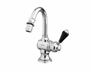 058223.FN0.50 Биде-монолевер с черными кристаллами swarovski Яркий хром