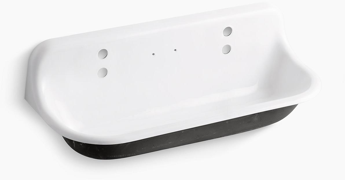 K-3202-0 Подвесная раковина настенная прямоугольная Kohler  белая 